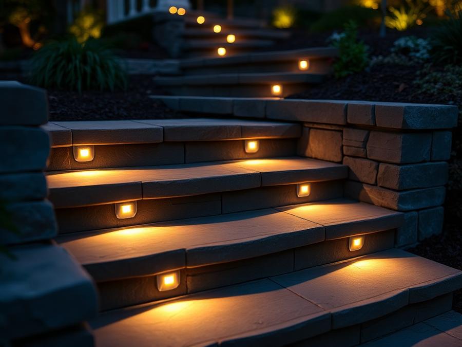 Stufen- & Linienlicht – Treppen, Mauerkanten, Deck