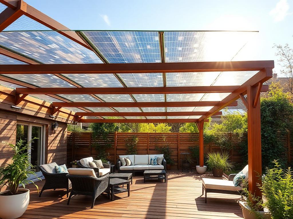 Solar-Pergola – Terrassenüberdachung