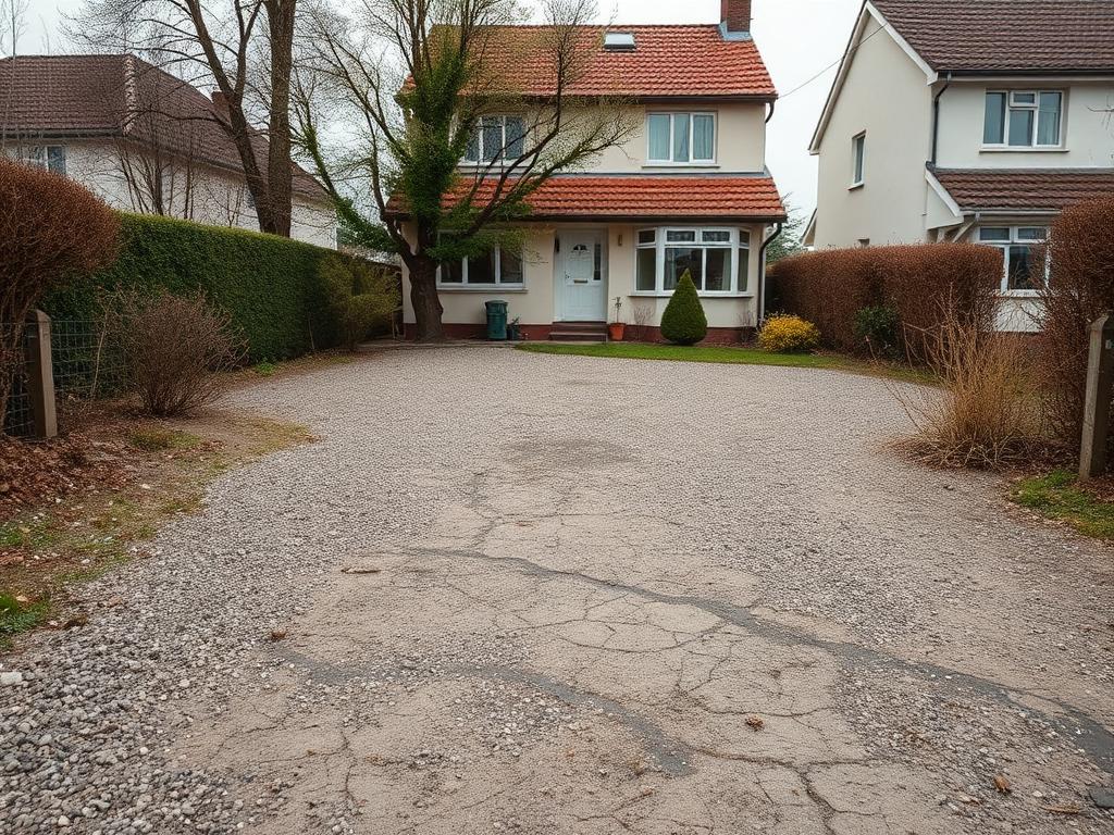 Repräsentativer Vorgarten – vorher
