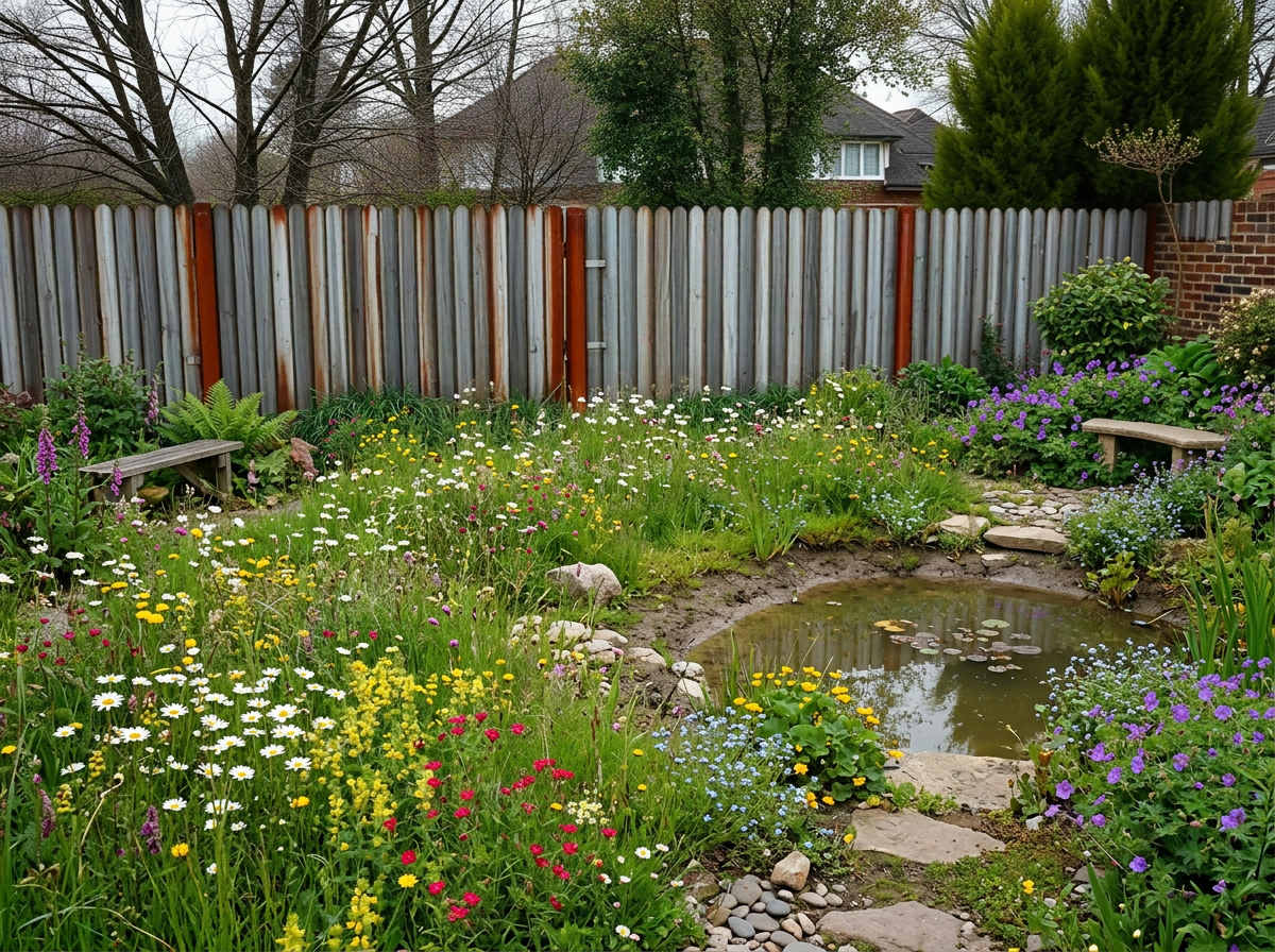Naturgarten mit Blühwiese – nachher